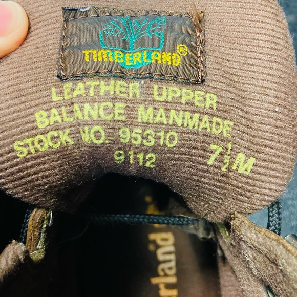 Timberland Unisex Euro Hiker Hiking Boots 100% Brown Leather 7 1/2 EUC - Picture 12 of 13